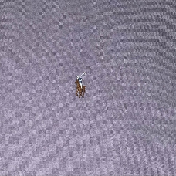 Vintage Ralph Lauren Yarmouth Lavender 
Button Down Brown Horse 17 34/35 Shirt - Picture 3 of 7